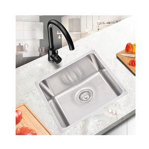 Am zon supplier 28 Inch Undermount Single Bowl 16 Gauge Handmade Stainless Steel Kitchen Sink