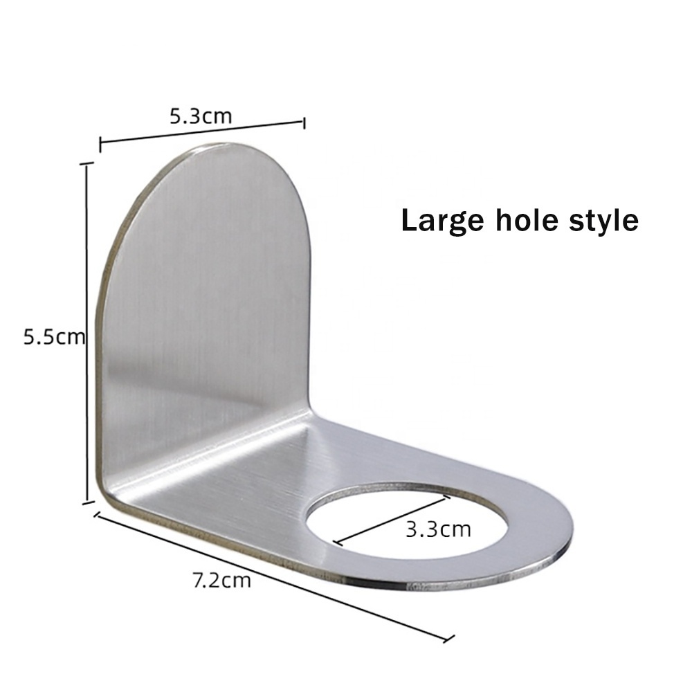 Hotel bathroom Shelf Holder For Bathroom Gel Bracket Soap Dispenser Stainless Steel Wall-mounted Liquid Shampoo Shower Bracket