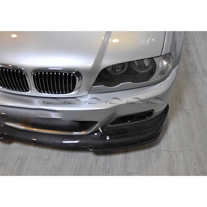 MVR Style Carbon Fiber Front Lip Bumper Chin Spoiler Splitters For BMW E46 M3 2 DOOR Body Kits