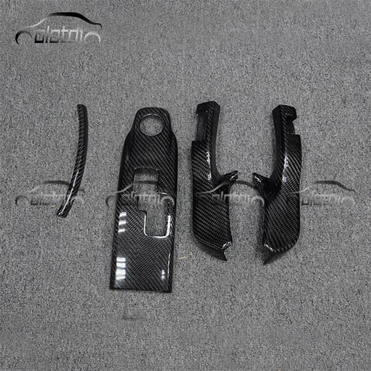 4 PCS/SET Shift Panel Sticker Cover Frame Carbon Fiber Center Console Stickers For Nissan GTR R35