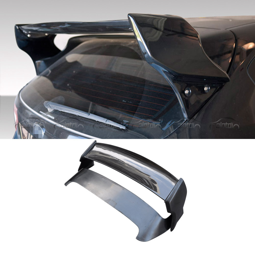 VS Style Carbon Fiber+FRP Rear Trunk Boot Lip Wing With LED Light Roof Spoiler For Subaru Impreza WRX STI