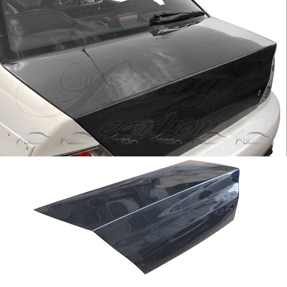 OEM Style Carbon Fiber Rear Hood Bonnet Trunk For LANCER  EVO 8 2003-2005  OLOTDI