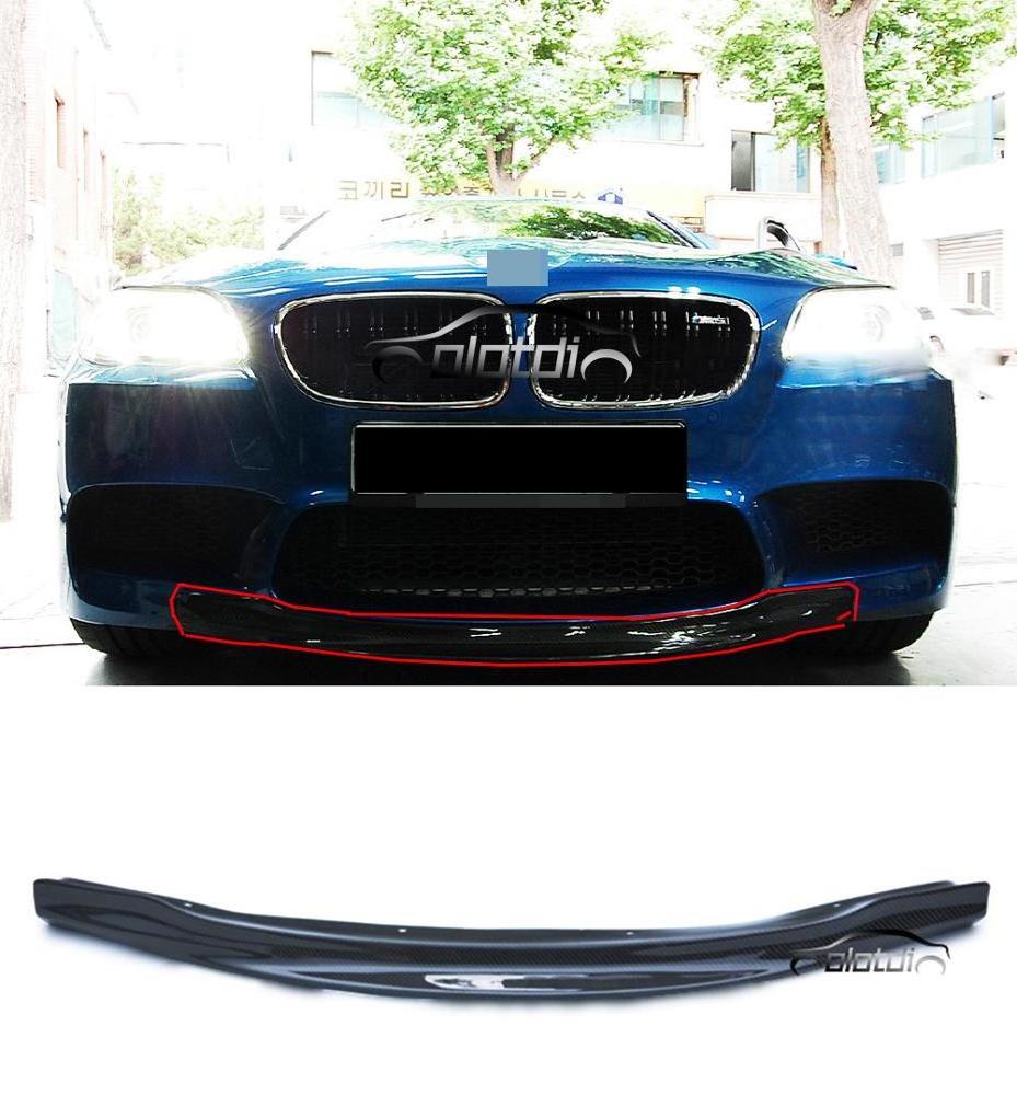 RKP Style Carbon Fiber Front Lip For BMW 5 Series F10 2010- IN M5 Bumper Real M5 Bumper Front Lip OLOTDI