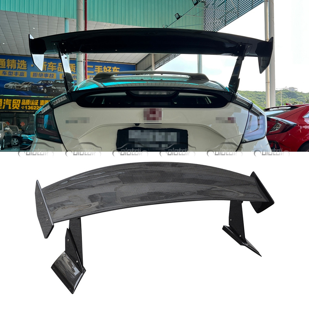 VRS Style GT Carbon Rear Trunk Lip Wing Ducktail Spoiler For Honda Civic Type R  Hatchback FK7 FK8 10TH 2016-2019 Auto Tuning