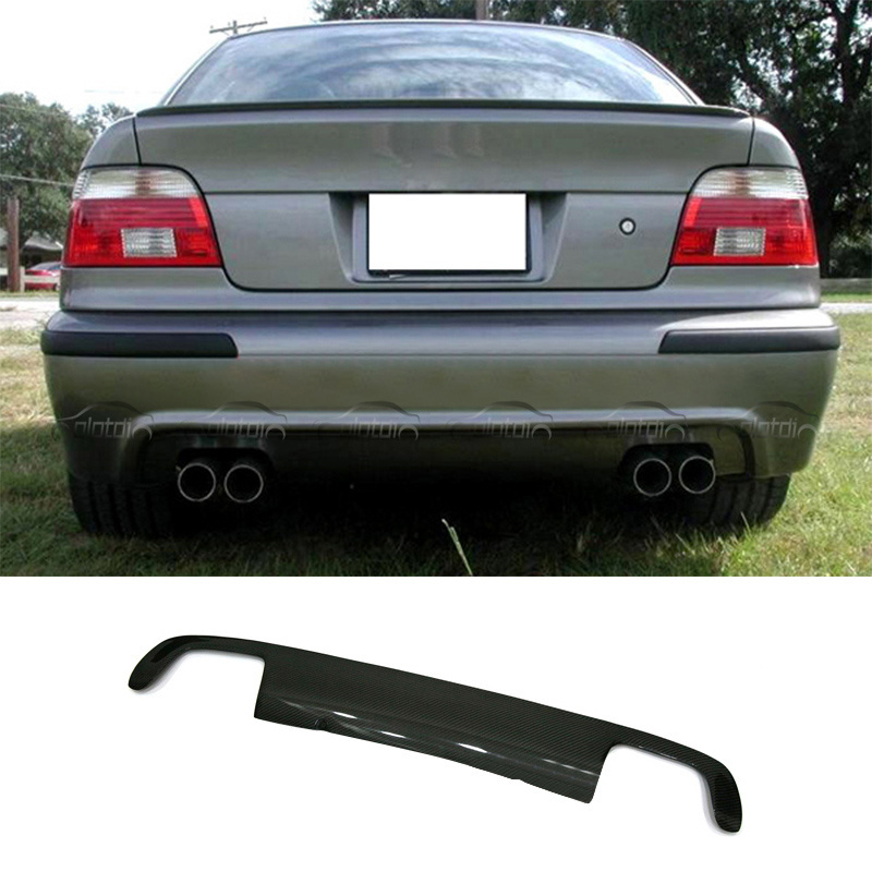 Carbon Body Kits Rear Bumper Lip Sword Fins Spoiler Winglet Splitter Diffuser For BMW E39 M Tech M Sport M5