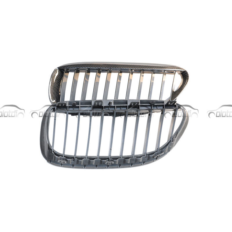 Car Modification Parts Carbon Front Bumper Kidney Mesh Grill Grille for BMW E63 E64 M6 2004+