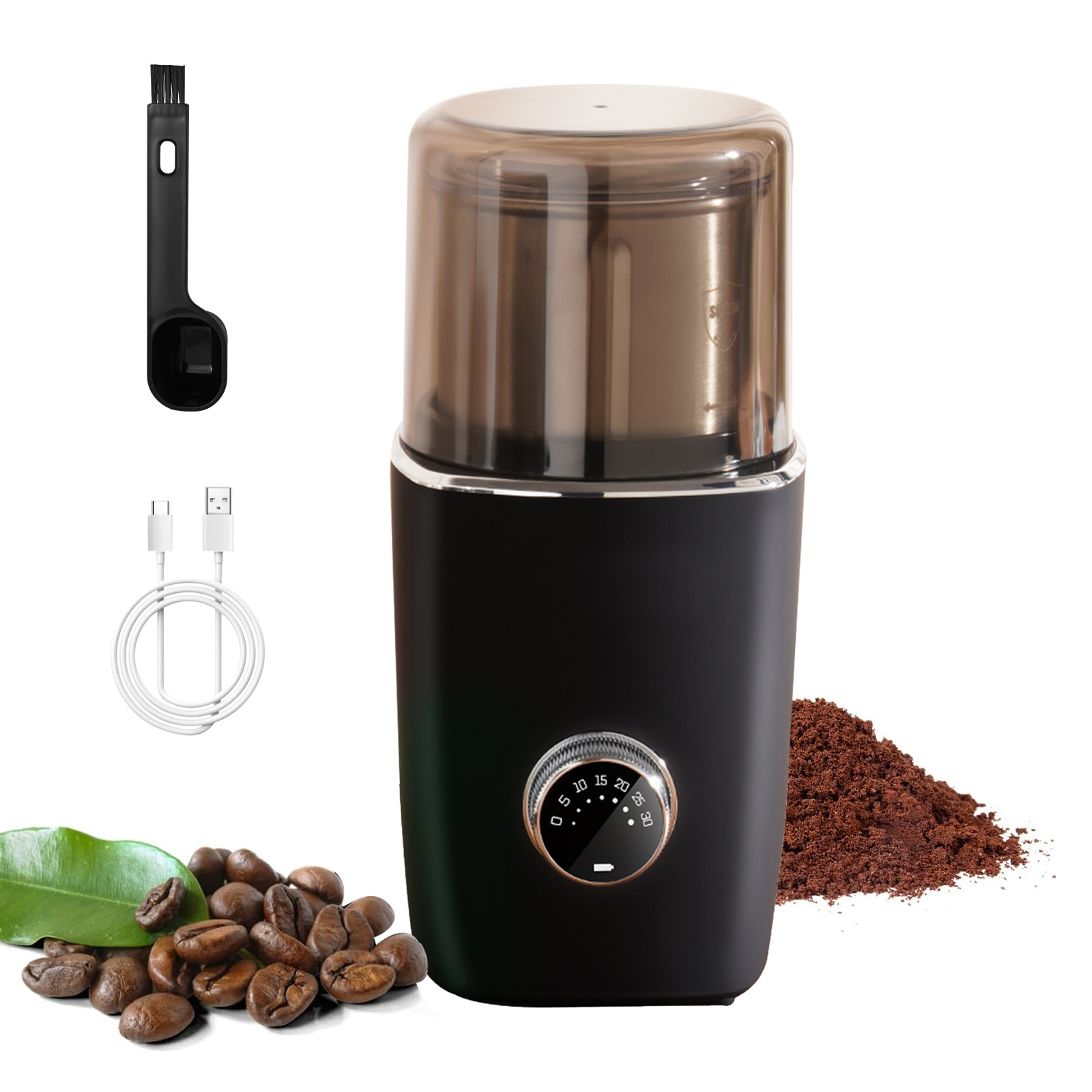 Hot sale multi-function electric smart mini coffee grinder Herbs grinder portable Cordless grain coffee beans grinder