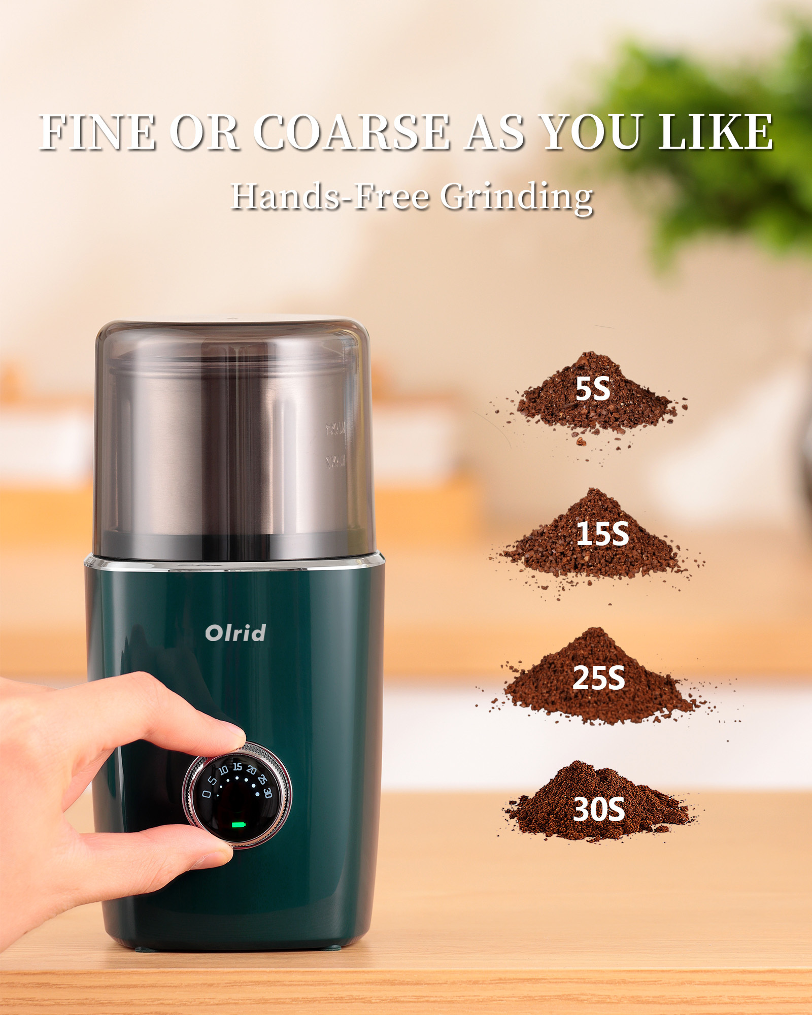 electric small fresh coffee bean grinder machine stainless steel manual portable mini blade automatic new coffee bean grinder