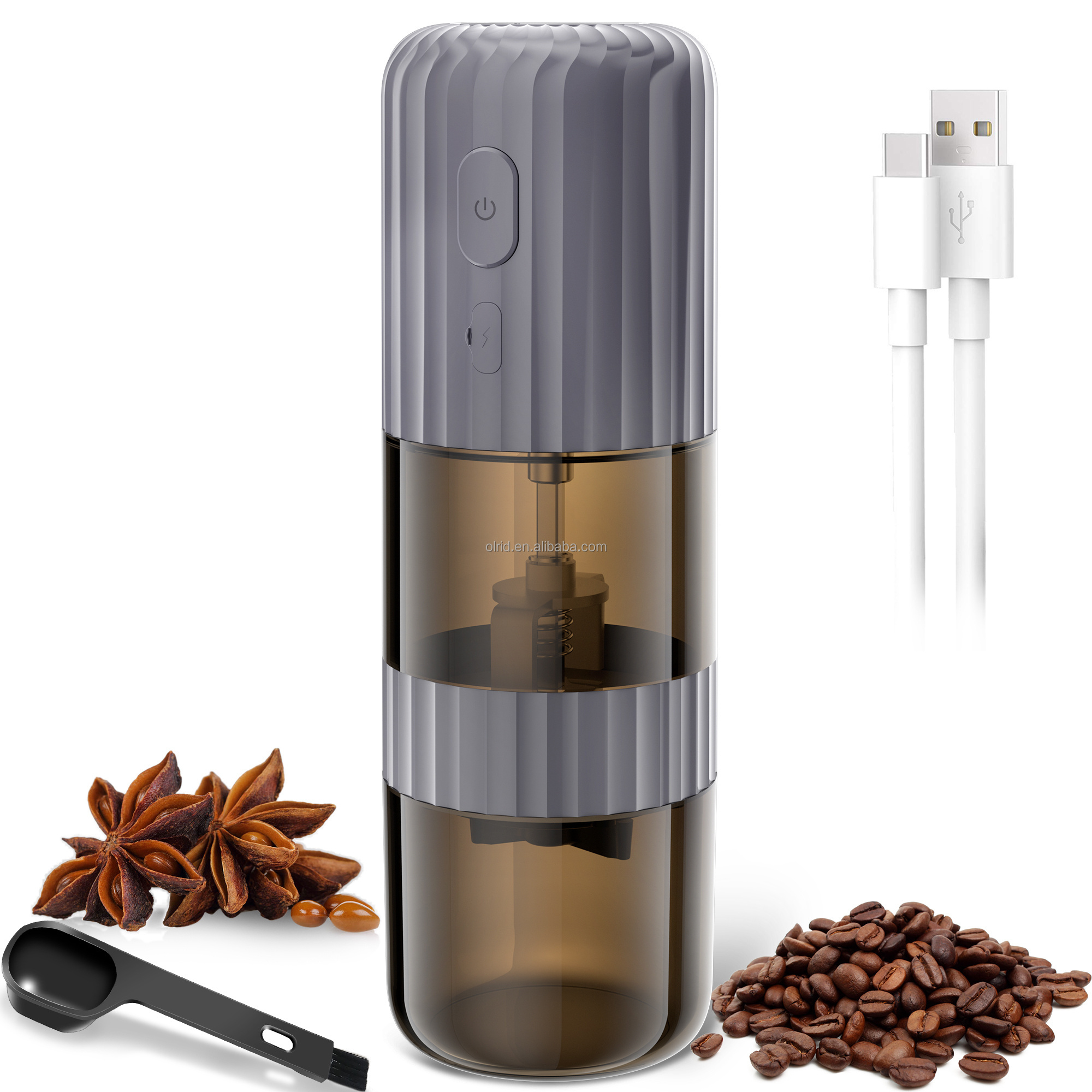 Portable cordless Coffee Machine USB Charging Coffee Bean Grinding Automatic Stop Coffee Grinder with  long-lasting battery life