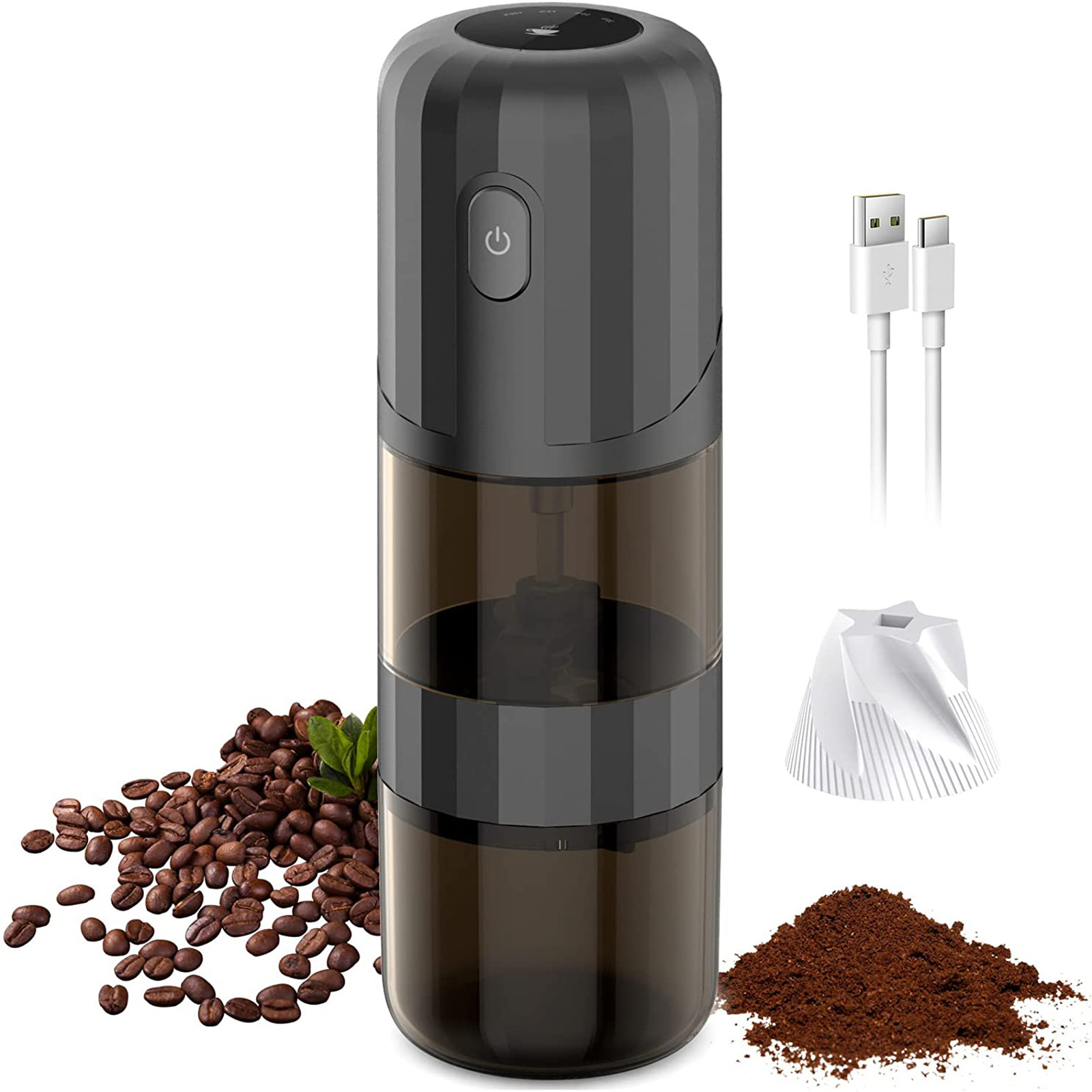 Portable cordless Coffee Machine USB Charging Coffee Bean Grinding Automatic Stop Coffee Grinder with  long-lasting battery life