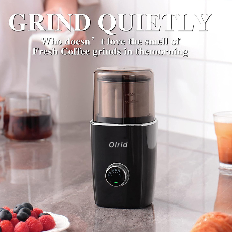 2024 Hot selling cordless mini electric coffee  bean grinder USB rechargeable grain coffee bean grinder for travel outdoor