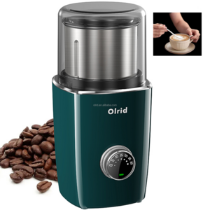 electric small fresh coffee bean grinder machine stainless steel manual portable mini blade automatic new coffee bean grinder