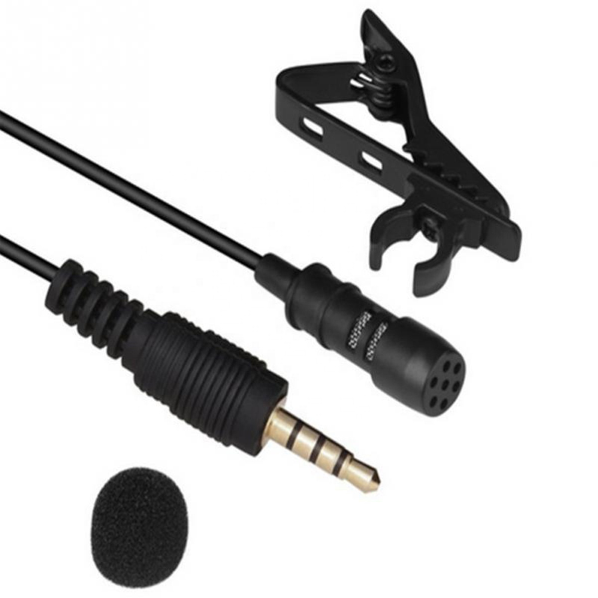 Clavax CLW-101 Mobile phone Lapel Microphone Mini Lavalier Microphone For Live Streaming Recording Computer Musical Instruments