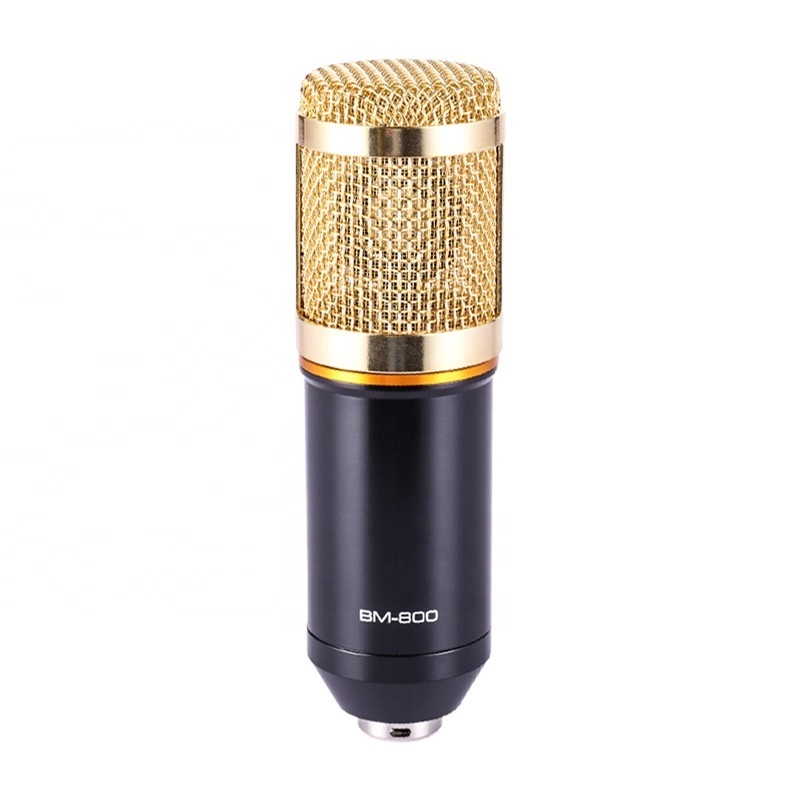 Clavax BM800 Computer Karaoke Microphone With Sound Card Set Music Studio Equipment For Live Broadcasting Instrument Pickup