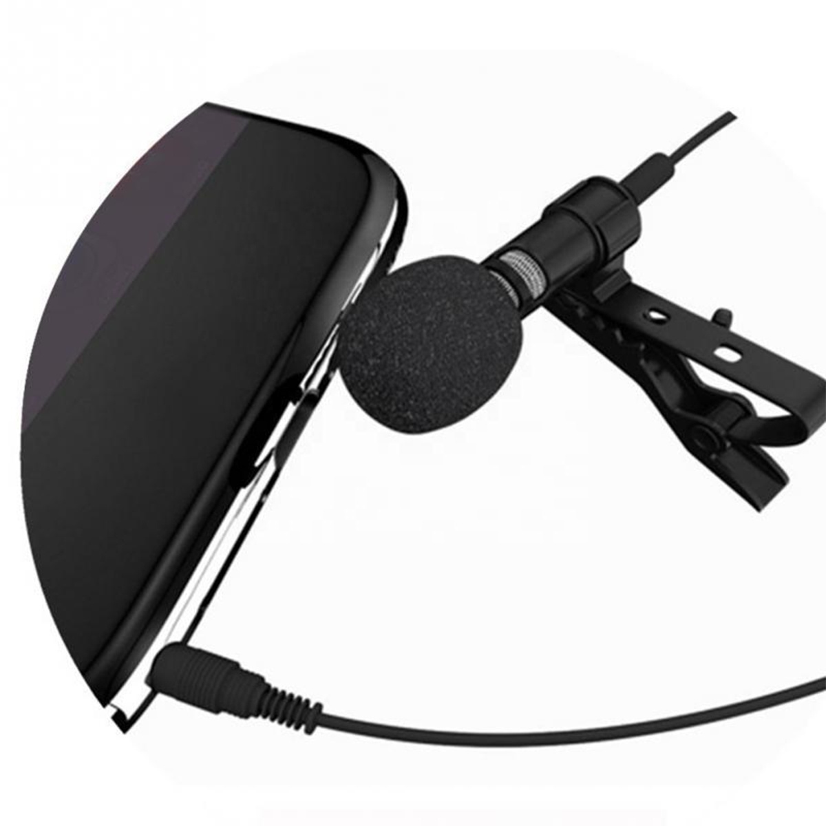 Clavax CLW-101 Mobile phone Lapel Microphone Mini Lavalier Microphone For Live Streaming Recording Computer Musical Instruments