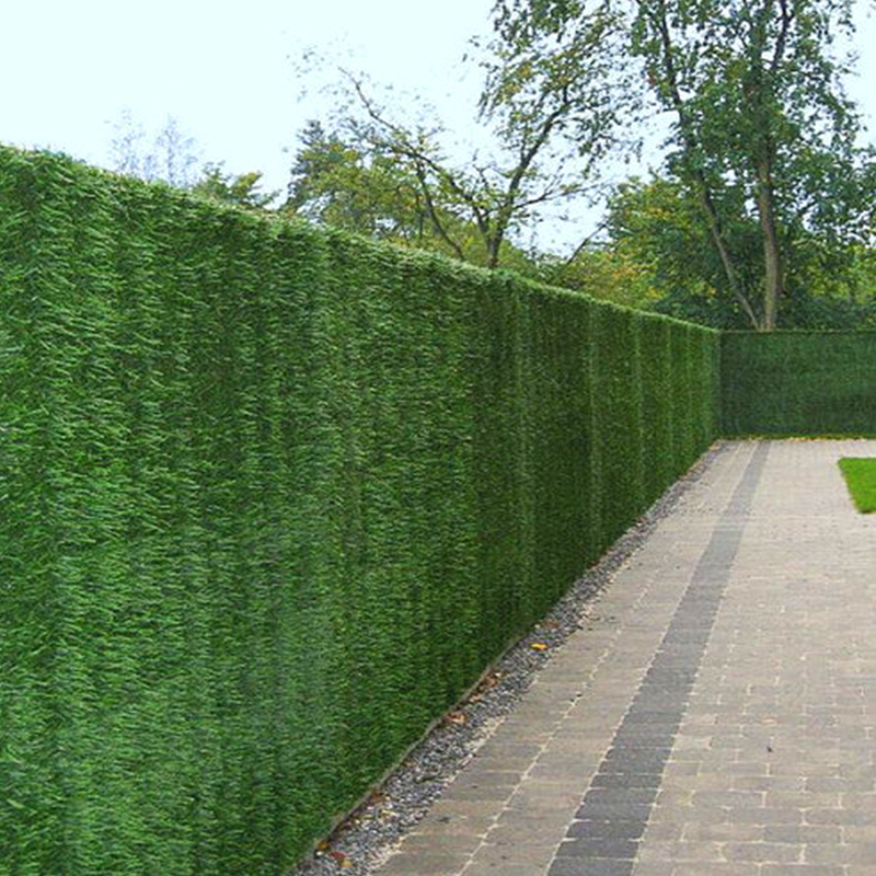 Outdoor garden 1.7m height fake artificial privacy grass fence wall grass fence