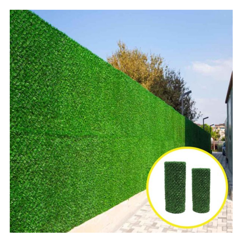 Artificial grass background siding, fence cover privacy, suitable for outdoor, indoor, garden, fence, backyard and decoration