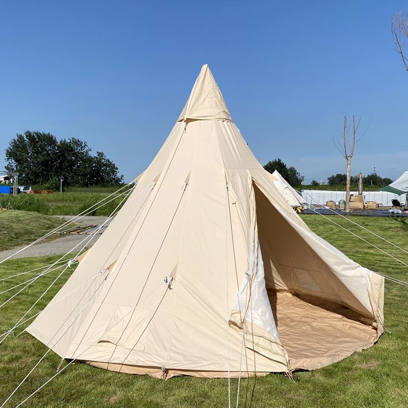 Leinwand zelt barraca de lona tenda piramide waterproof canvas glamping tent pyramid tent