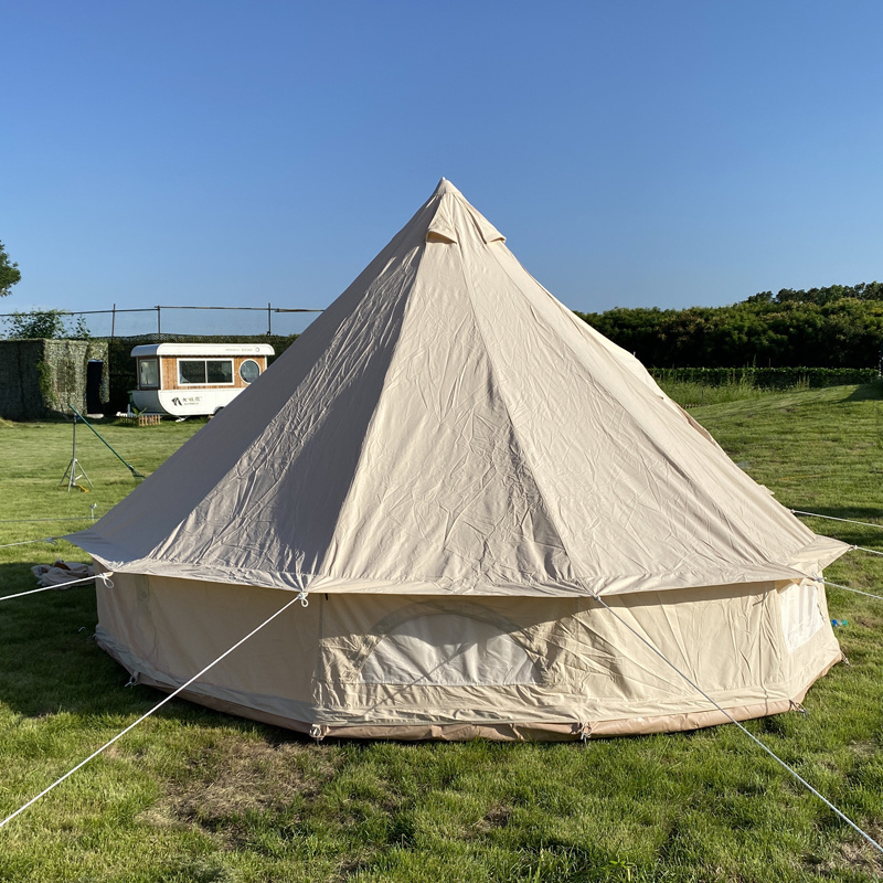 outdoor cotton canvas tiendas luxury winter yurt round house glamping tent for sale