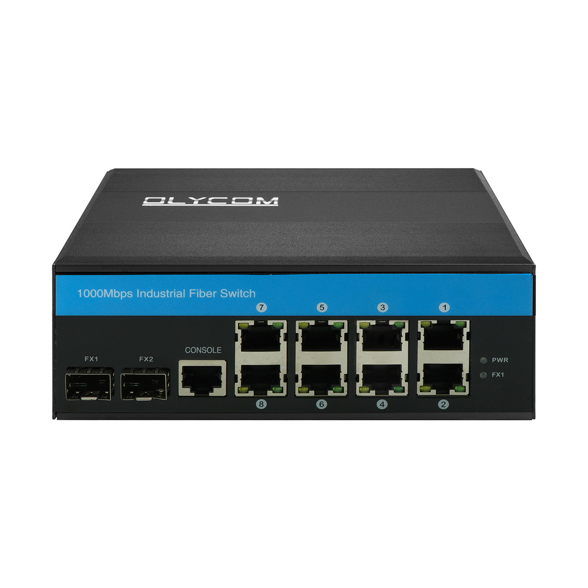 10 port gigabit Vitesse industrial POE fiber optic manageable Ethernet switch