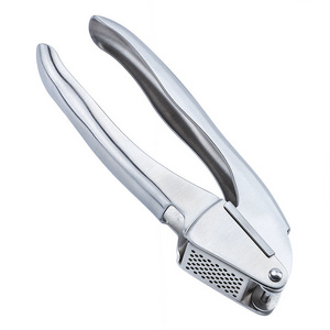 Manual garlic tools heavy duty wholesale stainless steel mashed garlic press garlic crusher