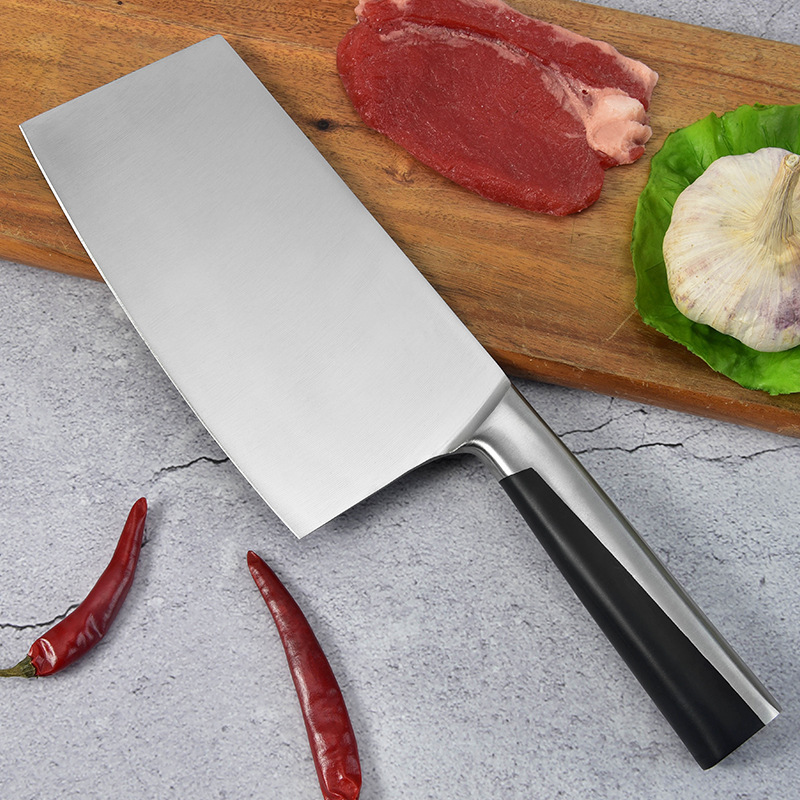 Heavy Meat Cutting Knife Chopper Butcher Knife Stainless Steel 7 Inch Meat Cleaver Knife for Home Kitchen and Restaurant