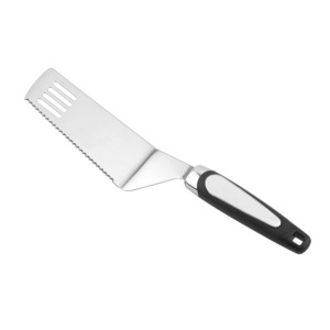 Pizza turner cutter Wide Stainless steel Pie Spatula and Cake Slicer with serrated blade