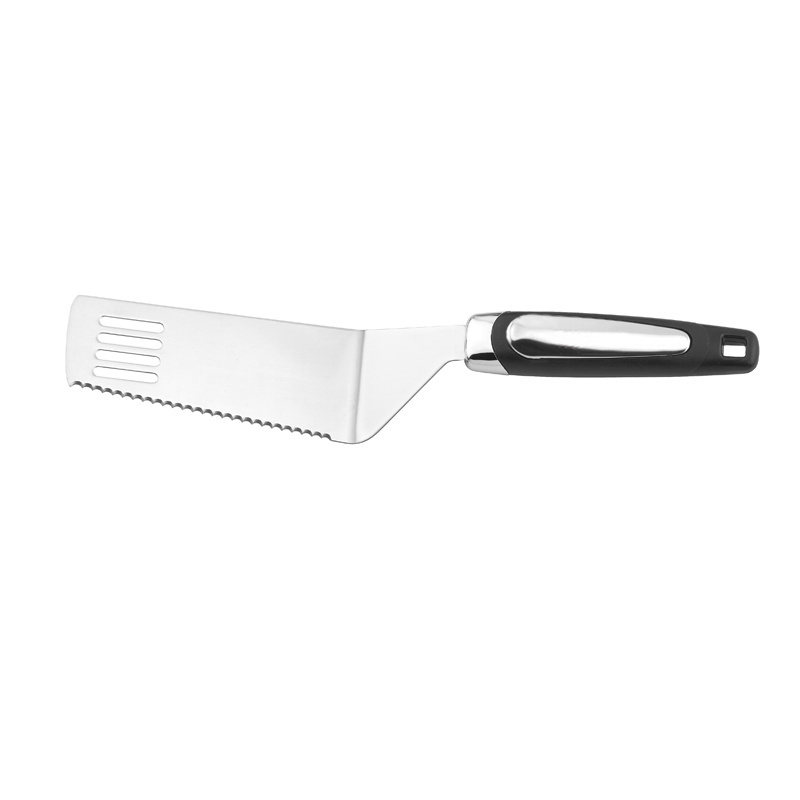 Pizza turner cutter Wide Stainless steel Pie Spatula and Cake Slicer with serrated blade