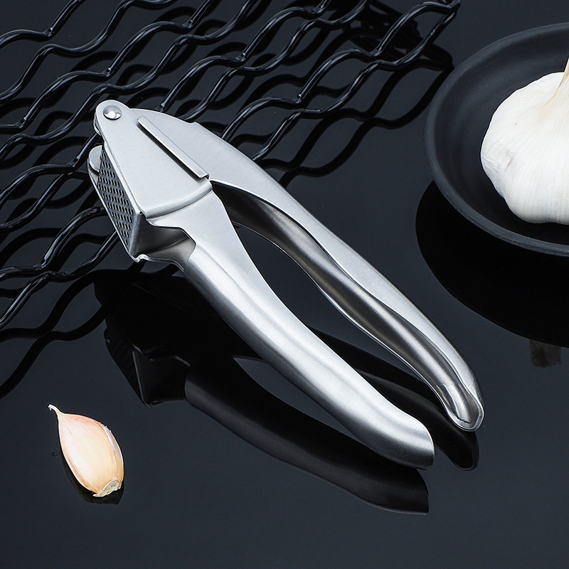 Manual garlic tools heavy duty wholesale stainless steel mashed garlic press garlic crusher