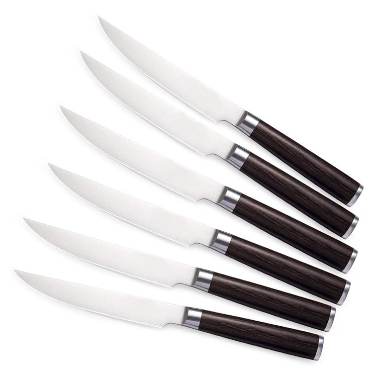 Table Cutlery Knife Set Utility German Steak knives Stainless steel with Forged Pacca wood handle