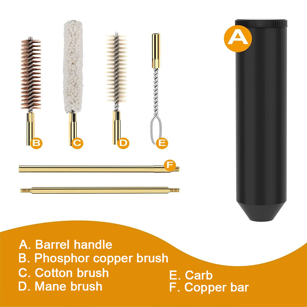 9mm Gun Cleaning Kit Set Pocket Size Hand Bore Brush for Cleaning Wholesale Gun Cleaning Kit