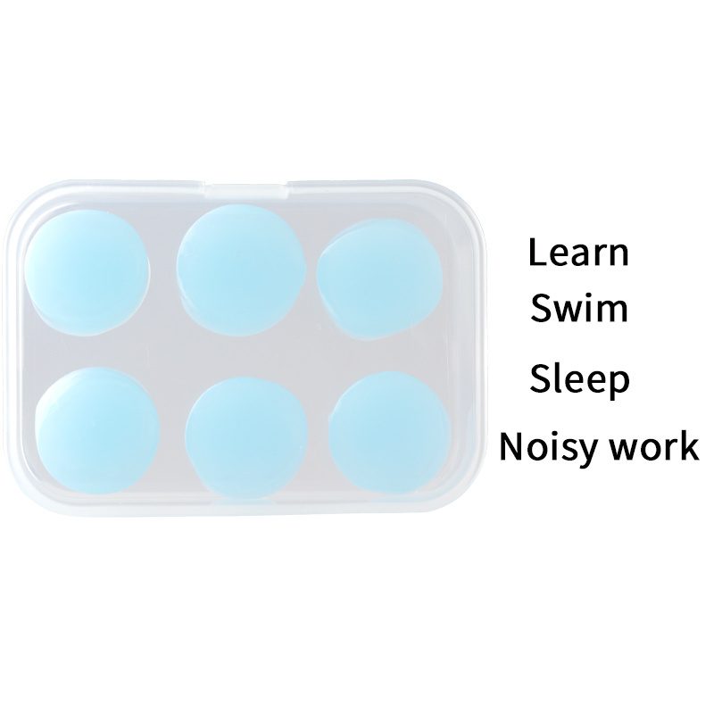 Sales Promotion Silicone Earplug Noise Reduction Ear Hearing Protection Reusable Ear Plugs For Swimming