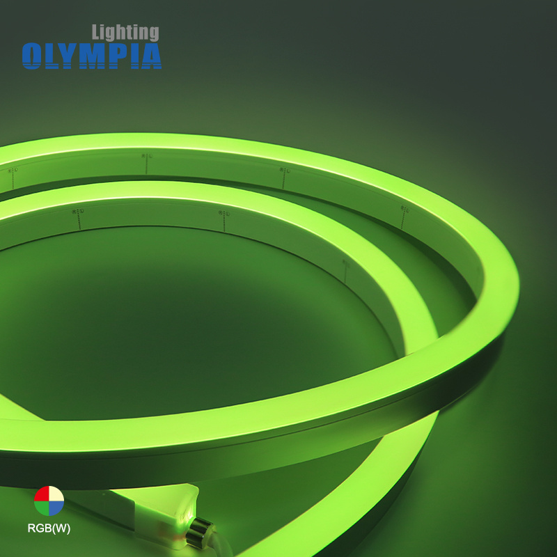 Flexible Neon Lights Waterproof IP68 5050 Silicone/PVC Soft Strip Rope Light 2700K-5000K 12V 24v Neon LED RGBW LED Neon Flex