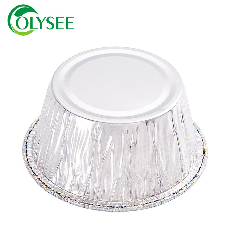 Round Disposable Aluminum Foil mini size Cheese Cake mold Pie/Tart Baking Pans Pack