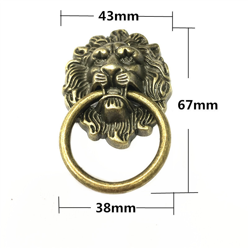 Antique bronze zinc alloy lion design handle for furniture  Cabinet handle