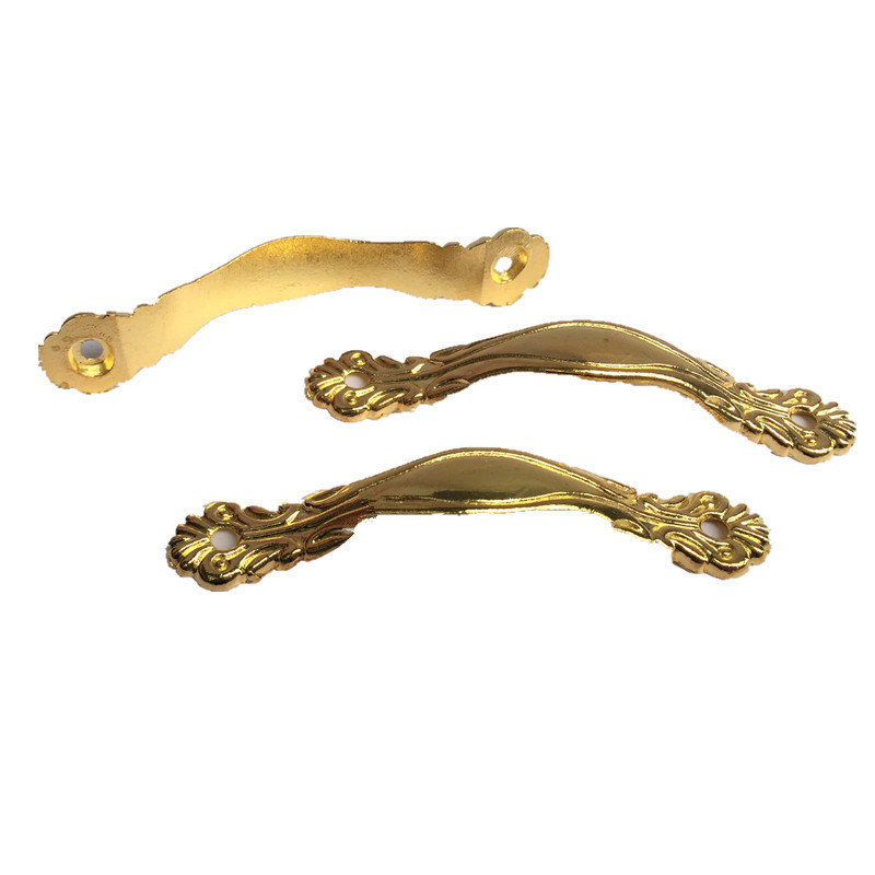 Furniture accessories gold drawer pull kitchen small handles