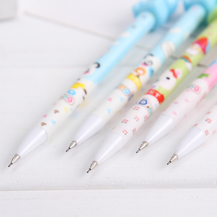 Wholesale plastic cute korean stationery kawaii mechanical pencil