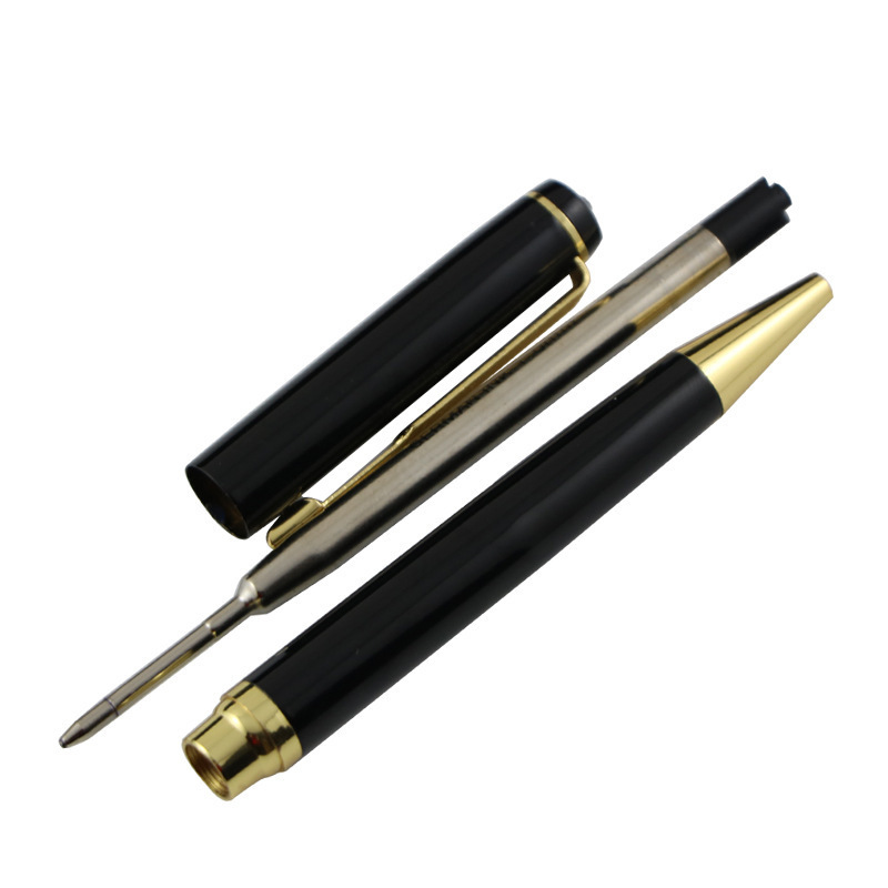 Promotional twist action black parker metal ball pen