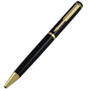 Promotional twist action black parker metal ball pen