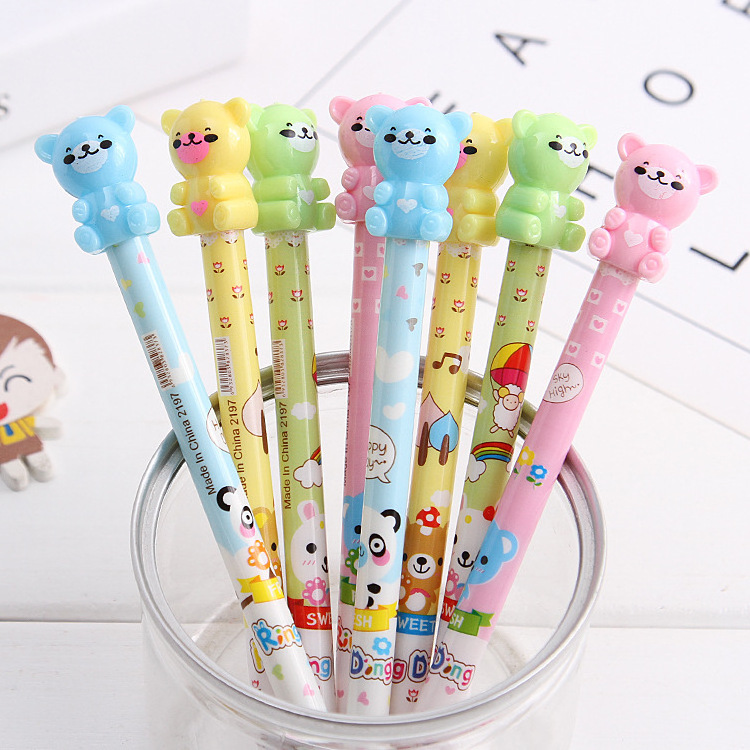 Wholesale plastic cute korean stationery kawaii mechanical pencil