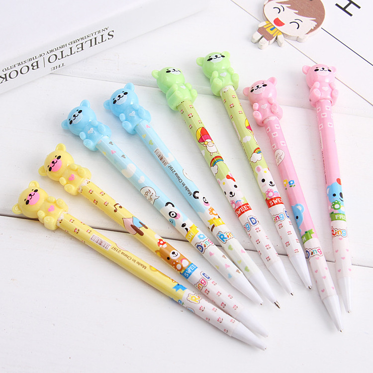 Wholesale plastic cute korean stationery kawaii mechanical pencil