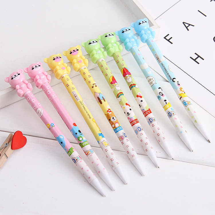 Wholesale plastic cute korean stationery kawaii mechanical pencil