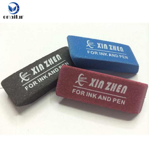 Custom printed logo rubber fountain pen ballpoint pen eraser for ink