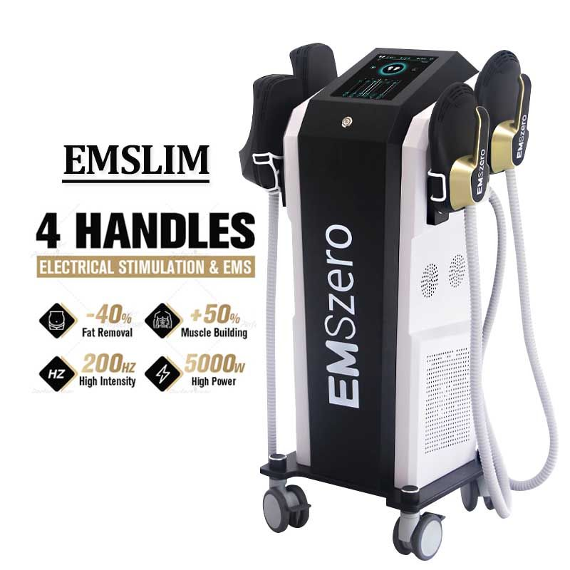 professional 4 handles RF ems massage feet relax legs boost electrical muscle stimulation machine