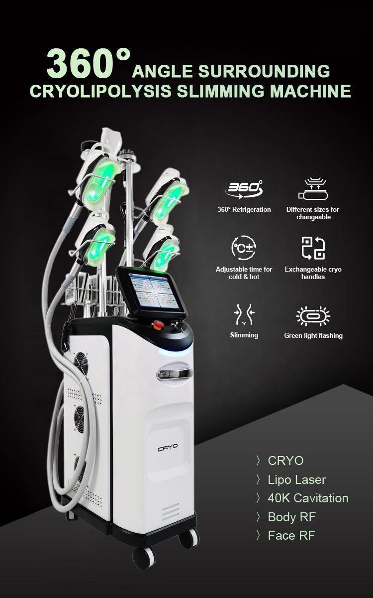 360 lipo cryo cool tech criolipolisis slimming coolsculption fat freezing radio frequency weight loss cryolipolysis machine