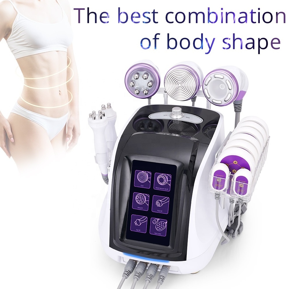 New Ultrasound Cavitation Machine RF Slimming Vaccum Laser 25k Liposuction Cavitation Machine For Sale