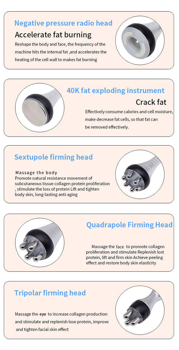 vacuum cavitation system except cryolipolysis slimming machine CAVITATION VACUUM LASTER MULTIPOLE RF Ems