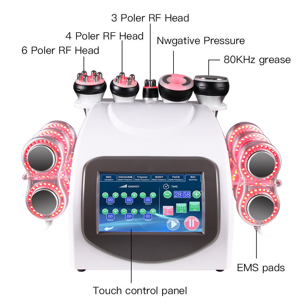 vacuum cavitation system except cryolipolysis slimming machine CAVITATION VACUUM LASTER MULTIPOLE RF Ems