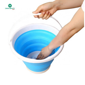 Small Size Plastic Collapsible Water Bucket Portable Foldable Wash Pail for Beach, Travel, Camping, Fishing, Car washing machine