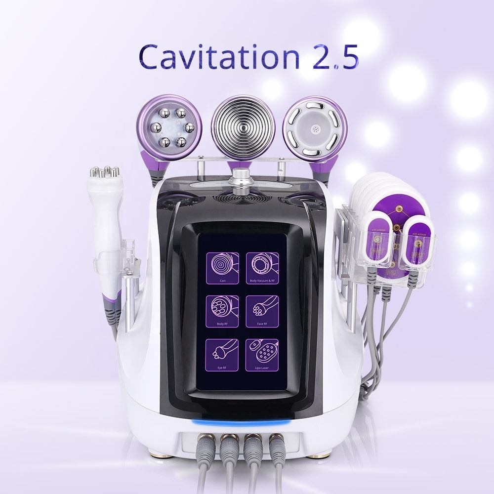 New Ultrasound Cavitation Machine RF Slimming Vaccum Laser 25k Liposuction Cavitation Machine For Sale